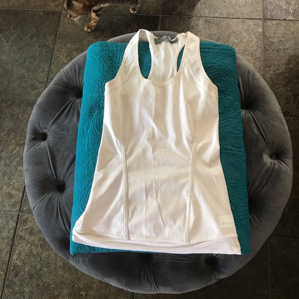 Stella McCartney adidas white athletic tank